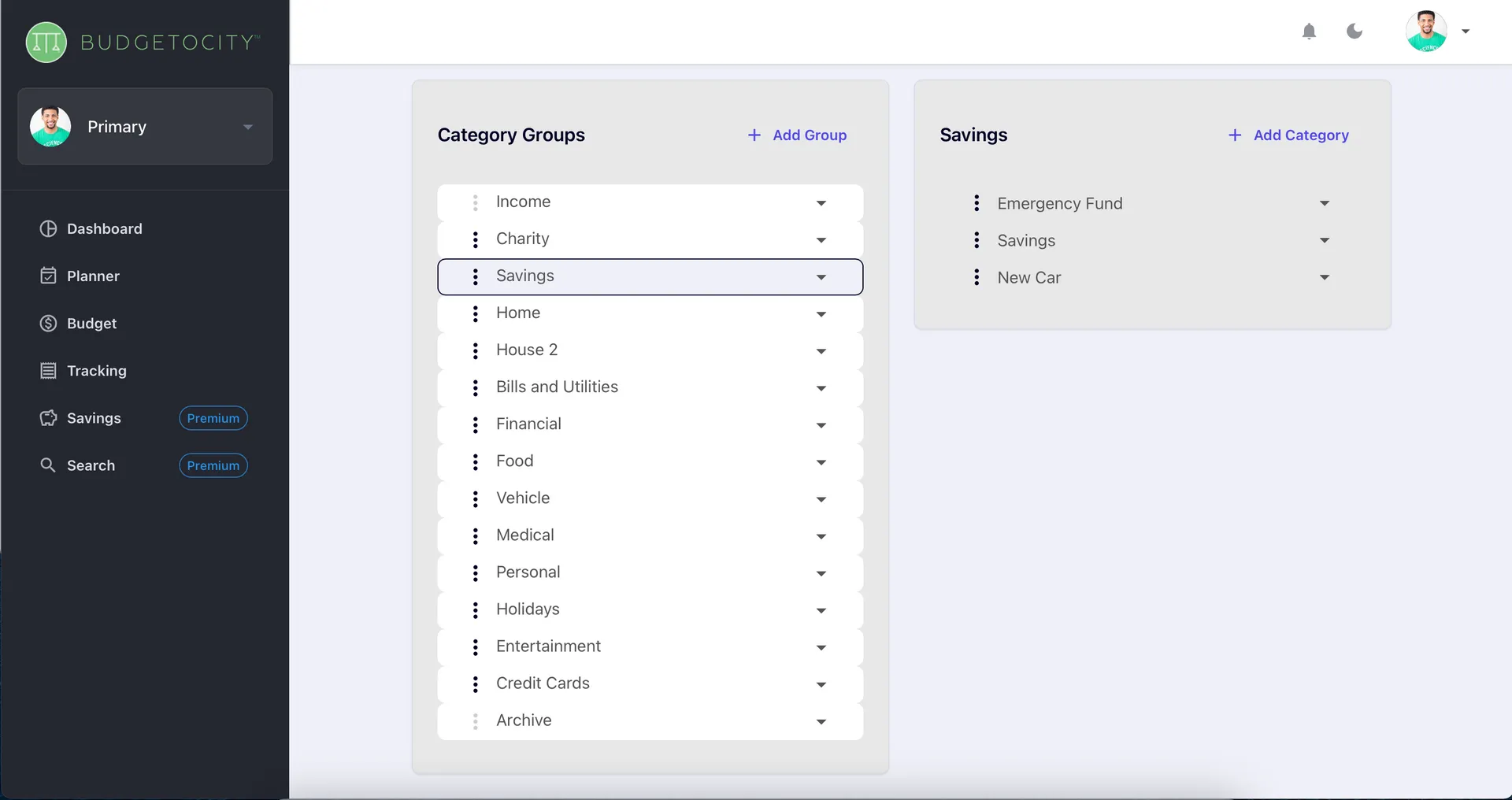 Truly Customizable Categories Screenshot